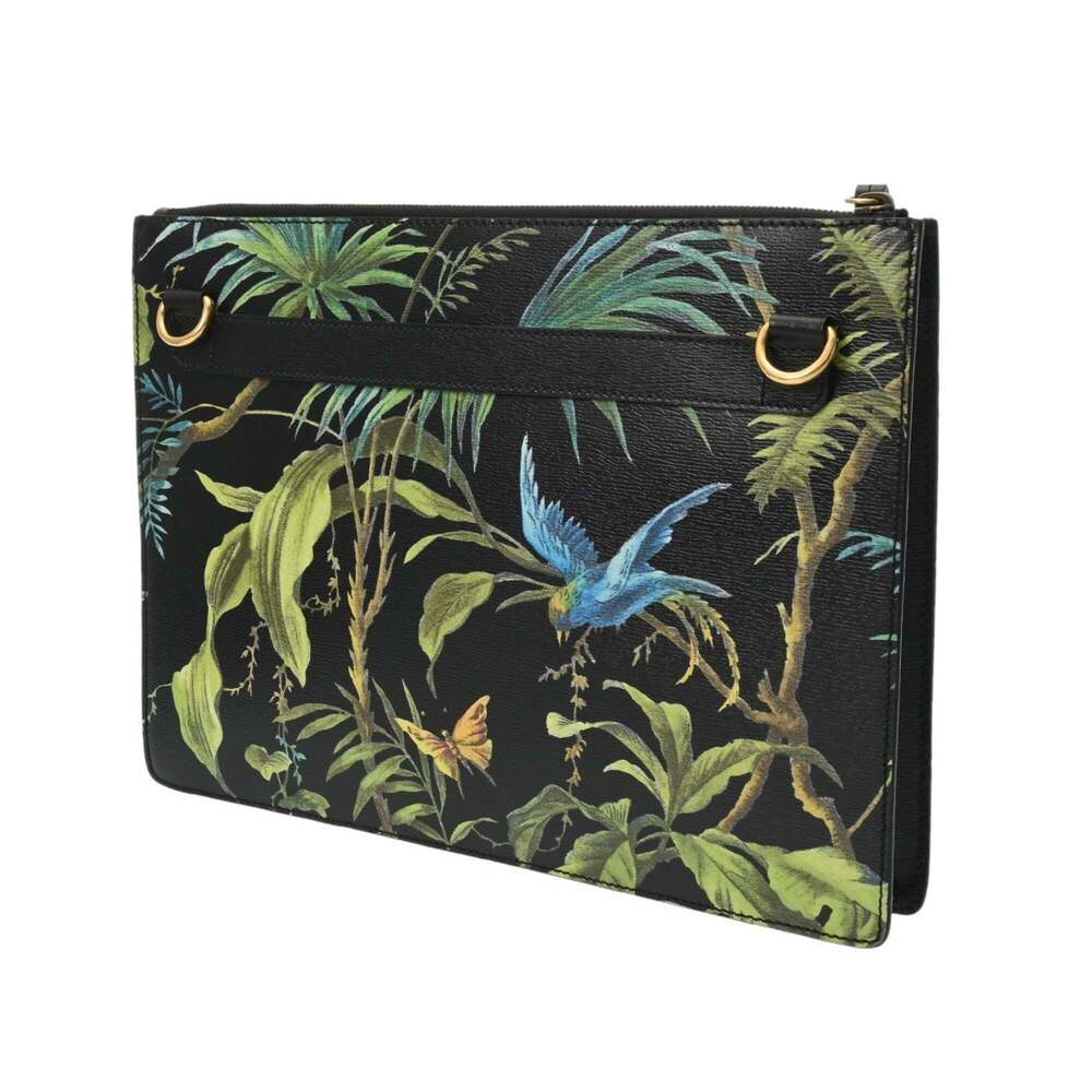 GUCCI Black Leather Clutch Bag - Picture 3 of 11